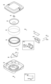 Air Cleaner Group Diagram and Parts List for 358447-0112-01 200000 - 399999 Briggs and Stratton Engine